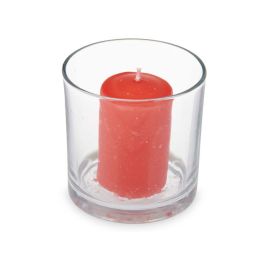 Vela Perfumada 10 x 10 x 10 cm (6 Unidades) Vaso Frutos rojos