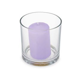 Vela Perfumada 10 x 10 x 10 cm (6 Unidades) Vaso Lavanda