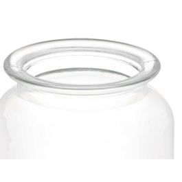 Tarro Transparente Vidrio 1,2 L (12 Unidades) Con Tapa