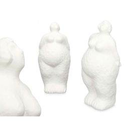Figura Decorativa Blanco Dolomita 14 x 34 x 12 cm (6 Unidades) Mujer De pie