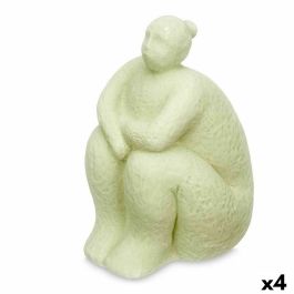 Figura Decorativa Verde Dolomita 18 x 30 x 19 cm (4 Unidades) Mujer Sentado Precio: 56.95000036. SKU: B1DFS6TJ9X
