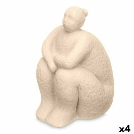 Figura Decorativa Beige Dolomita 18 x 30 x 19 cm (4 Unidades) Mujer Sentado Precio: 54.79000032. SKU: B1GDVYZ6TJ