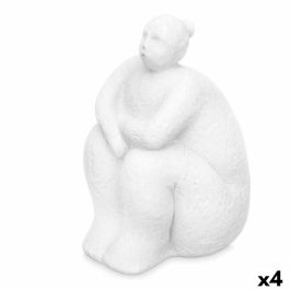 Figura Decorativa Blanco Dolomita 18 x 30 x 19 cm (4 Unidades) Mujer Sentado Precio: 56.58999995. SKU: B14G4XVFPY