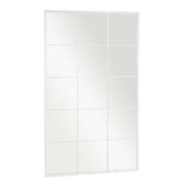 Espejo de pared Blanco Metal Cristal Ventana 90 x 150 x 2 cm Precio: 79.49999959. SKU: B12RNXG374