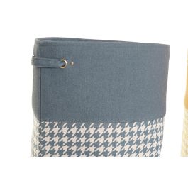 DKD Home Decor Cesta de Ropa de Poliéster Colección Básicos Pata de Gallo Colores Surtidos Gris, Amarillo y Azul 40x40x60 cm Pack 3 Unidades Lavado en Seco DKD Home Decor Cesta de Ropa de Poliéster Colección Básicos Pata de Gallo Colores Surtidos Gris, Amarillo y Azul 40x40x60 cm Pack 3 Unidades Lavado en Seco
