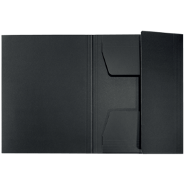 Carpeta Carton 3 Solapas A4 Recycle 100% Negro Leitz 39060095