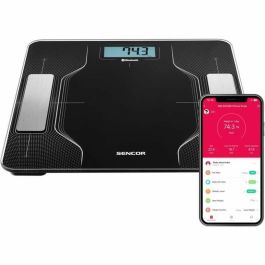 Báscula Digital de Baño Sencor SBS 8002BK Negro noir 180 kg Báscula Digital de Baño Sencor SBS 8002BK Negro noir 180 kg