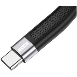 Equip 128410 Cable USB 4 Gen.3 a USB-C Macho/Macho 0.13m 80Gbps Negro, 240W Power Delivery, Plano