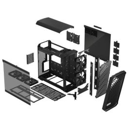 Fractal Design FD-C-TOR1A-01 Torre PC Negra, Soporte ATX, EATX, ITX, Micro ATX, Ventiladores 2x180mm y 3x140mm, Vidrio Templado