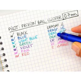 Boligrafo Pilot Frixion Clicker Borrable 0,7 mm Punta Media Azul En Blister