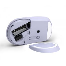 HP Ratón Inalámbrico Silencioso 400 Ambidextro, RF Wireless + Bluetooth, 6000 DPI, Púrpura