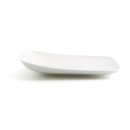 Ariane Plato Llano Porcelana Ala Elevada Vital Square 30x30 cm Blanco Reforzado Apilable Apto Microondas Lavavajillas (Pack 6 Unidades)