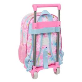 Mochila Escolar con Ruedas Barbie Painterly Rosa Azul cielo 26 x 11 x 67 cm 26 x 34 x 11 cm