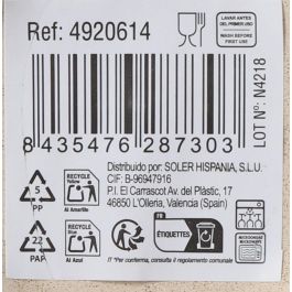 Inde Mug Jumbo "Skyline" Taza Grande de Cerámica, 450 ml (Capacidad), 13 cm x 9 cm x 11 cm (18 Unidades)