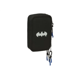 Portatodo Batman Negro 12,5 x 19,5 x 5,5 cm 37 Piezas