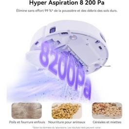 Narwal NAR6972075732565 Aspiradora robot Freo X Ultra, Estación Acoplamiento Todo en Uno, 8200 PA, Limpieza Inteligente