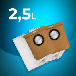 Cecotec Conga Powerbag 2500 Plus Aspiradora de Trineo con Bolsa, 850W, 18kPa Succión, 2.5L, Filtro Eficiente, Tubo Telescópico