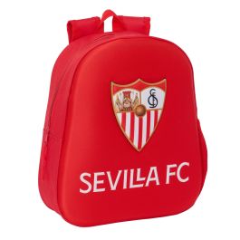 Mochila Infantil 3D Sevilla Fútbol Club Rojo 27 x 33 x 10 cm