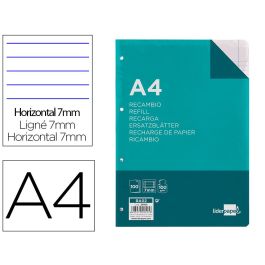 Recambio Liderpapel A4 100 Hojas 100 gr-M2 Horizontal Con Doble Margen 4 Taladros 24 unidades Precio: 66.29590038719999. SKU: B1CFZ62EA4