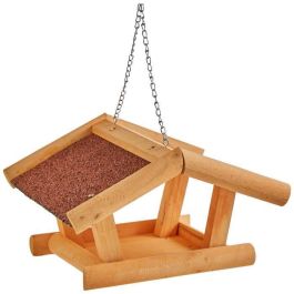 Kerbl Comedero para Pájaros Stubbs de Pino con Barniz Protector y Techo Bituminoso Resistente al Agua, 29x28x18cm Kerbl Comedero para Pájaros Stubbs de Pino con Barniz Protector y Techo Bituminoso Resistente al Agua, 29x28x18cm