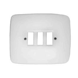 Solera Placa 3 elementos Estrella 422 Blanco Polipropileno Empotrar 139 x 115 mm