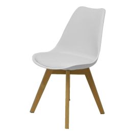 Piqueras y Crespo Pack 4 Sillas Don Rodrigo 2.0 Blanco PACK4351PTBLSP10 - Madera de Haya, PVC Acolchado, Ergonómico Piqueras y Crespo Pack 4 Sillas Don Rodrigo 2.0 Blanco PACK4351PTBLSP10 - Madera de Haya, PVC Acolchado, Ergonómico