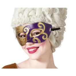 Antifaz Morado y Dorado con Relieves para Eventos Temáticos Precio: 0.88999977. SKU: B19SM5N2JX