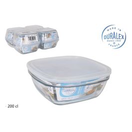 Duralex Fiambrera Cuadrada Freshbox 2L 20x20x8 cm Tapa Transparente (8 Unidades) Precio: 32.69000009. SKU: B17XEZGTXQ