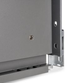 Emuca Cajón exterior Vertex con regulación 3D de altura 93mm, 40kg, espesor de tablero de 18mm, profundidad 350mm, Acero, Gris antracita