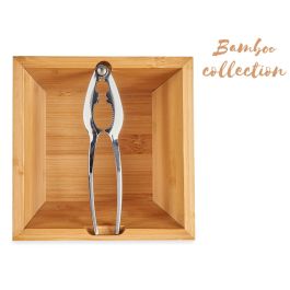 Kinvara Caja de Bambú con Cascanueces, 16x11x16 cm