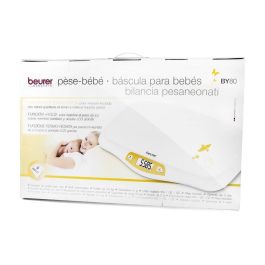 Beurer BY-80 Báscula para Bebés con Pantalla LCD, Función Tara y Retención para Seguimiento de Peso