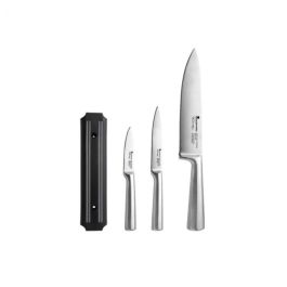 Juego de Cuchillos de Cocina y Soporte Masterpro Gravity Acero Inoxidable (4 pcs) Juego de Cuchillos de Cocina y Soporte Masterpro Gravity Acero Inoxidable (4 pcs)