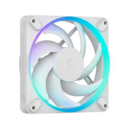 Fractal Design Ventilador para PC Momentum 12 RGB FDB Anillo de Luz ARGB Gen 2 Control PWM Blanco
