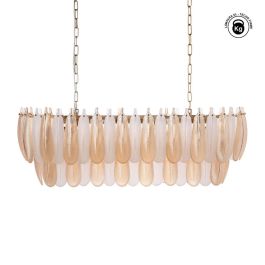 Lámpara Techo Plumas Champán Cristal 100 X 35 X 38 cm Precio: 860.0075. SKU: B16EDNTEDF