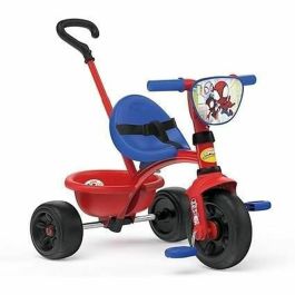 Smoby SMO3032167403377 Triciclo Be Fun Spidey Escalable 15 Meses a 3 Años Bastón Parental Regulable 3 Posiciones Cinturón Seguridad Smoby SMO3032167403377 Triciclo Be Fun Spidey Escalable 15 Meses a 3 Años Bastón Parental Regulable 3 Posiciones Cinturón Seguridad