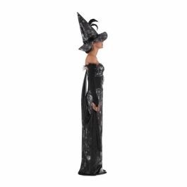 Disfraz bruja cuervo sombrero, vestido con body, tirantes, corpiño y capa con mitones talla s Disfraz bruja cuervo sombrero, vestido con body, tirantes, corpiño y capa con mitones talla s