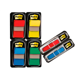 Post-it Banderitas Separadoras Dispensador 680 50 Hojas Colores Surtidos + Dispensadores 684 Flecha 2