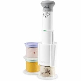 Cuisinart ICEFD10E Heladera para postres helados, sorbetes y yogures - 250W - 3 x 240 ml - Blanca - CUI3030050196603