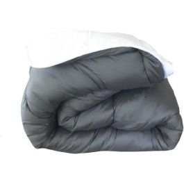 Abeil Edredón Nórdico Cálido Reversible Bicolor Blanco y Gris 140x200 cm | 350g/m² | Certificado Oeko-Tex | Lavable | Relleno Poliéster