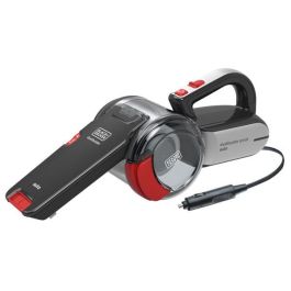 Black+Decker PV-1200-AV Recogetodo Ciclónico para Automóvil, Aspirador de Mano 12V con Cabezal Pivotante y 5m de Cable