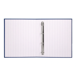 Liderpapel Carpeta 4 Anillas 40mm Folio Mixtas Azul Cartón Forrado
