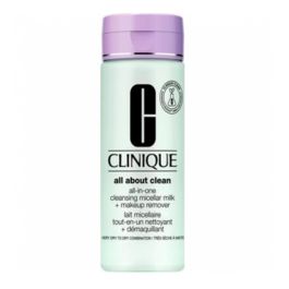 Clinique Leche Micelar de Doble Uso All About Clean para Piel Seca, Limpia y Retira Maquillaje, 200 mL Precio: 26.94999967. SKU: SLC-78425