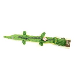 Gloria Dogmonsters Peluche Juguete Cocodrilo Alargado con Squeaker para Perros - 100% Poliéster