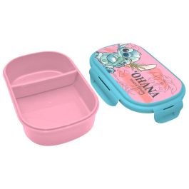KIDS LICENSING Sandwichera Stitch Disney con cubiertos, 22x16x7cm