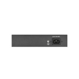 LANBERG RSFE-8P-2GE-120 Switch No administrado Gigabit Ethernet (10/100/1000) con PoE, Montaje en Rack 1U Negro