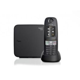 Gigaset E630 Teléfono DECT con Altavoz, Identificador de Llamadas y Conexión Inalámbrica, Color Negro