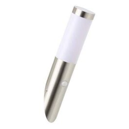 Aplique de exterior con Detector de Acero Inoxidable H40cm acero inoxidable satinado - BRILLIANT - Chorus - Metal - Halógeno - IP44 Aplique de exterior con Detector de Acero Inoxidable H40cm acero inoxidable satinado - BRILLIANT - Chorus - Metal - Halógeno - IP44
