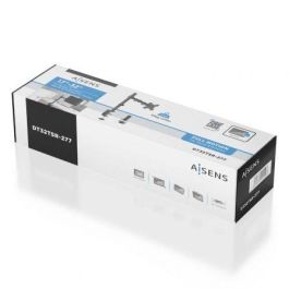 AISENS - SOPORTE DE MESA ECO GIRATORIO E INCLINABLE PARA MONITOR/TV 10KG (3 PIVOTES, 1 BRAZO) DE 17-32, NEGRO