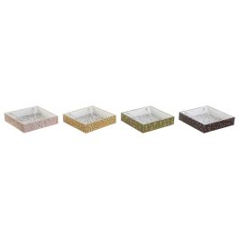 DKD Home Decor Servilletero Shabby Spices 2023 de MDF y Metal Verde Mostaza 18x4x18 cm (4 Unidades) Precio: 19.49999942. SKU: B1J2X83RWJ