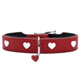 Collar para Perro Hunter Love XS/S 30-34 cm Rojo/Blanco